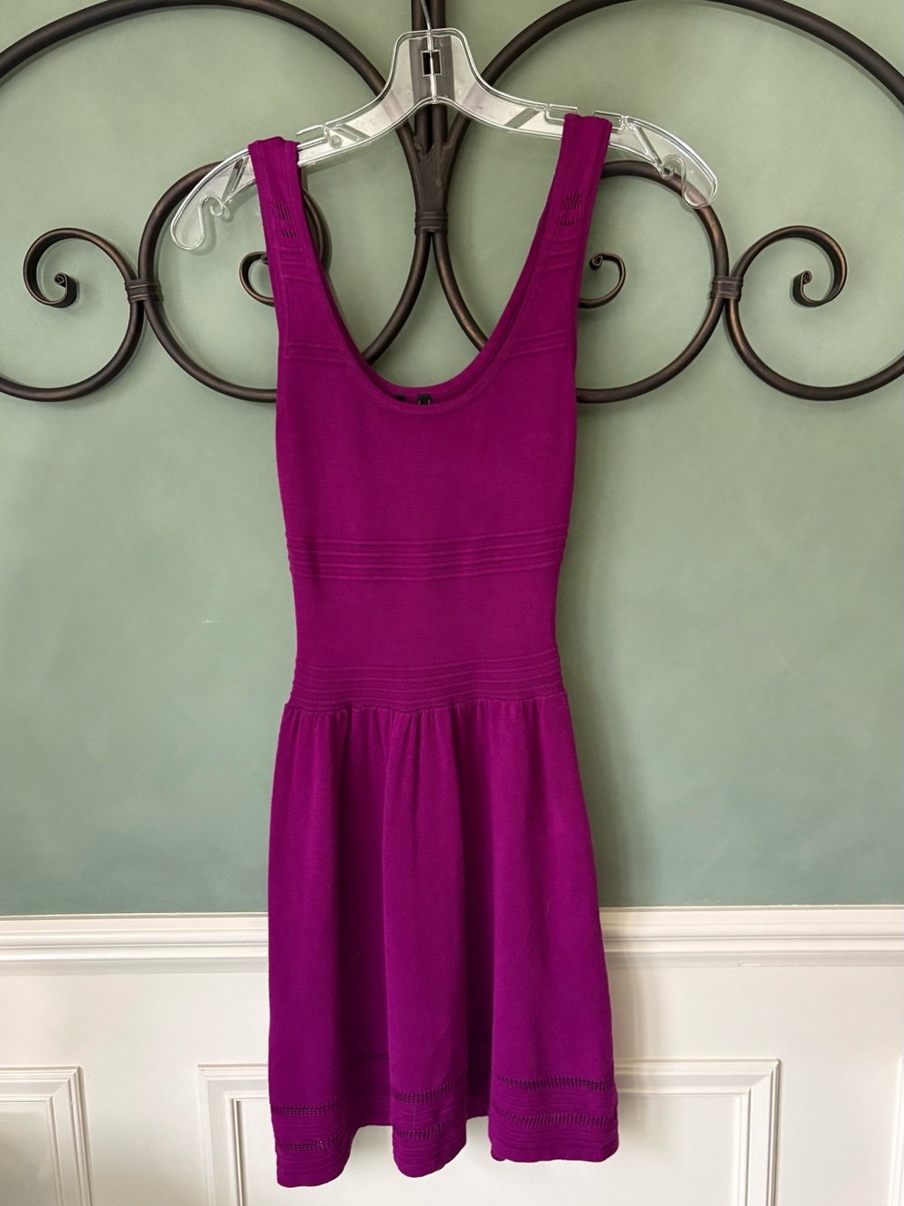 Women’s Sleeveless Knit Dress in Magenta